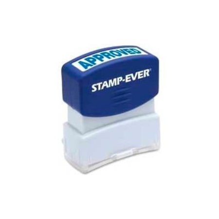 U.S. STAMP & SIGN U.S. Stamp & Sign Stamp-Ever® Pre-Inked Stamp, APPROVED, 9/16" x 1-11/16", Blue 5941